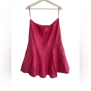 Lauren Ralph Lauren Veronica Linen A-Line Swing Skirt Size 10